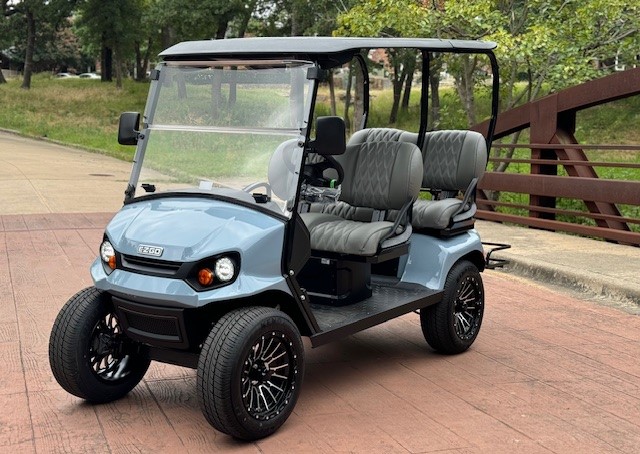 Street legal EZGO Liberty LSV certified with independent suspension