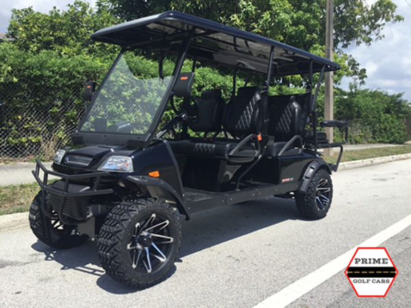 Street legal lifted golf cart with 6 inch lift and LSV certification